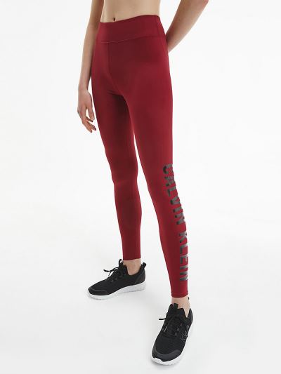 Calvin Klein Ruhák HU412966 | Calvin Klein Logo Gym Női Leggings Piros
